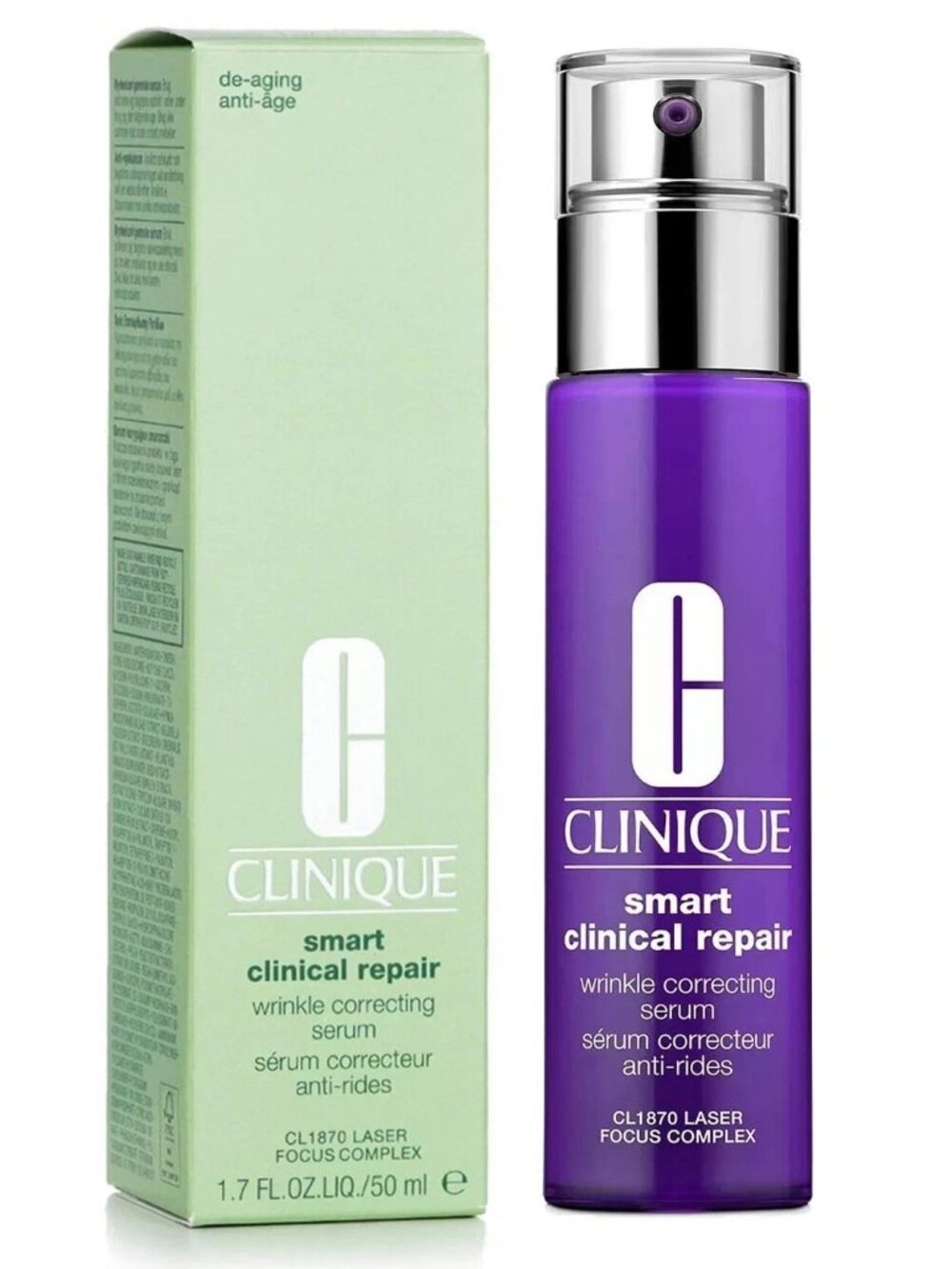 Clinique Smart Clinical Repair Wrinkle Correcting Serum 1.7 oz/50ml New Sealed